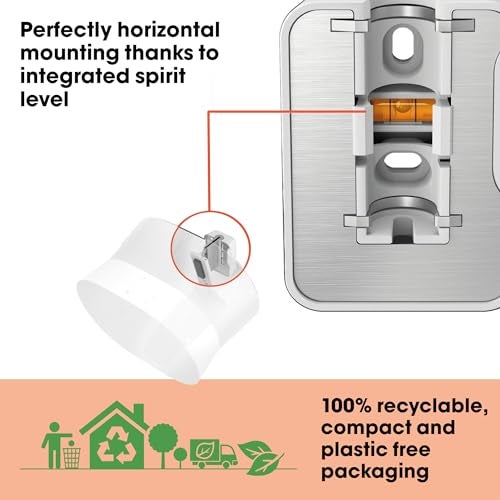 Vogel's SWM 4131 Speaker Wall Bracket for Sonos ERA 300, Max. 11 lbs (5 kg), Tiltable -30º/+30º, Swivels up to 60º (Left/Right), White, 1 Bracket - Image 5