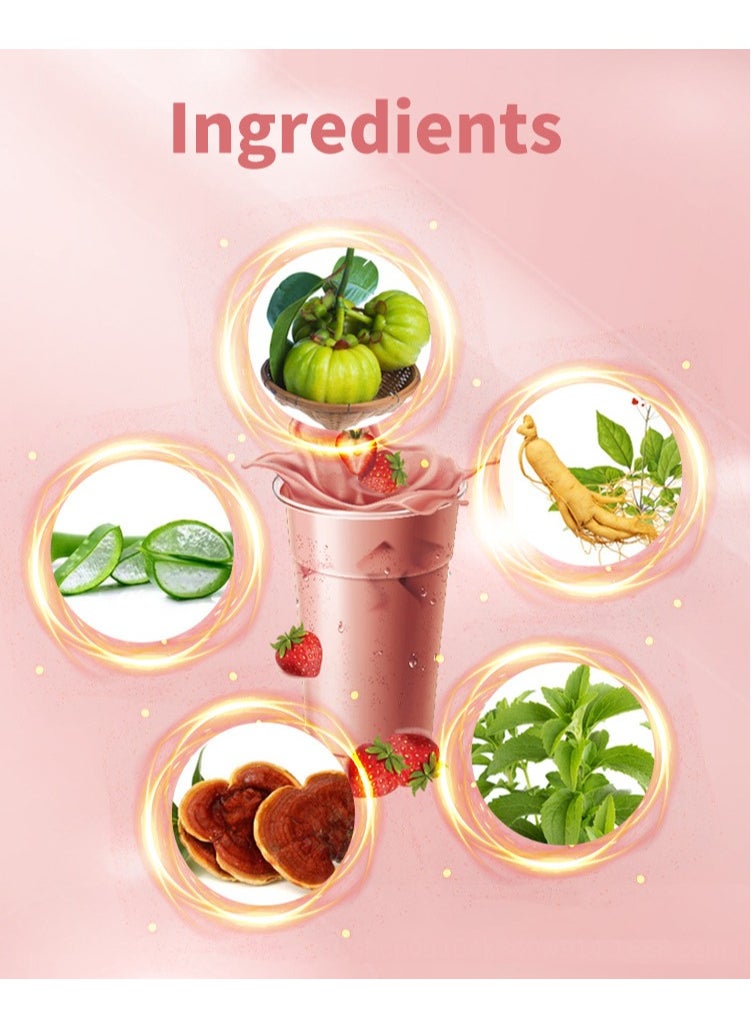 Wins Town Wins Town Strawberry Weight Loss Milk Tea: Convenient, Healthy & Delicious – The Perfect Blend for Your Slimming Journey  - Image 2