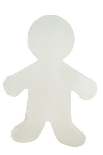 Hygloss Hygloss Blank White Cardboard People Cutouts  12Inch Pack of 6  Sturdy Corrugated Cardboard Paper Shapes Cutouts  for DIY Craft Art Project Classroom Decoration 