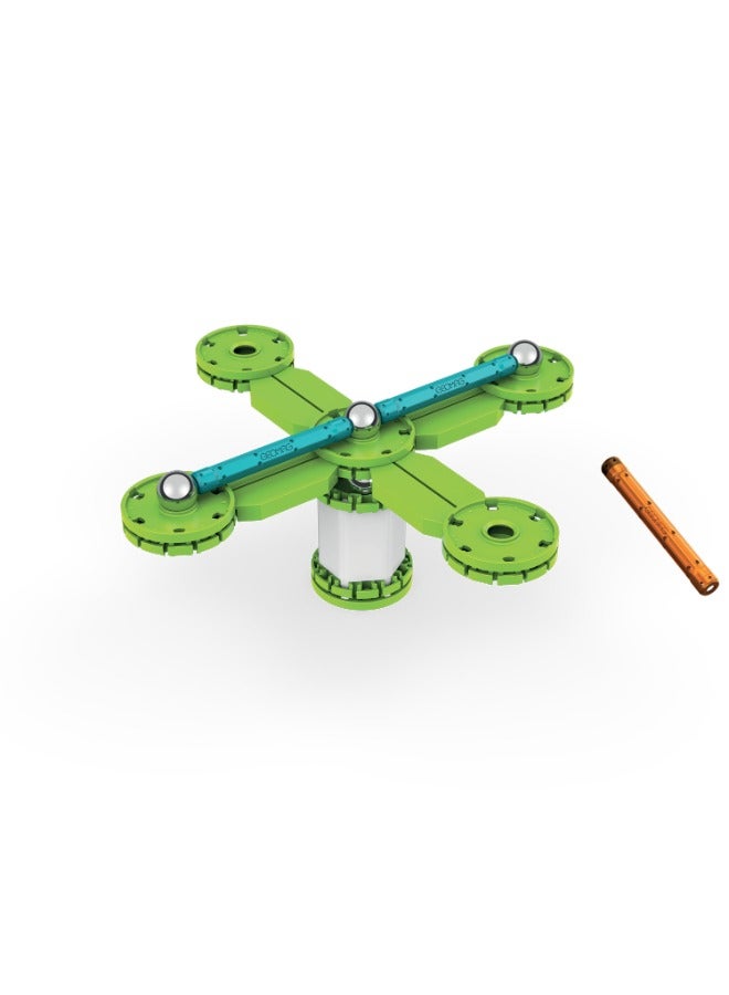 Geomag Mechanics Motion Re Compass 35, STEM & Educational Magnet Toys, Made in Switzerland, 100% Recycled Plastic, Open Ended Toys, Contruction Toys, 7Y+ - Image 4
