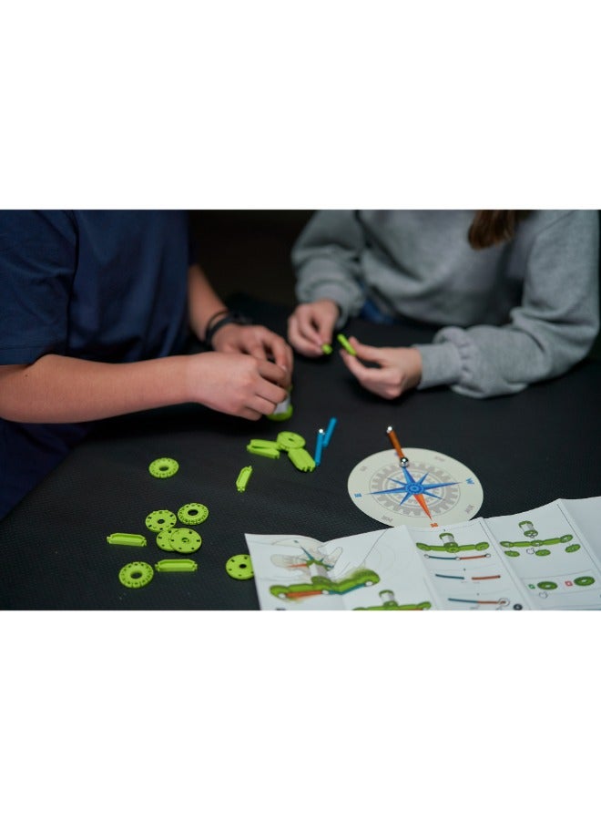 Geomag Mechanics Motion Re Compass 35, STEM & Educational Magnet Toys, Made in Switzerland, 100% Recycled Plastic, Open Ended Toys, Contruction Toys, 7Y+ - Image 2