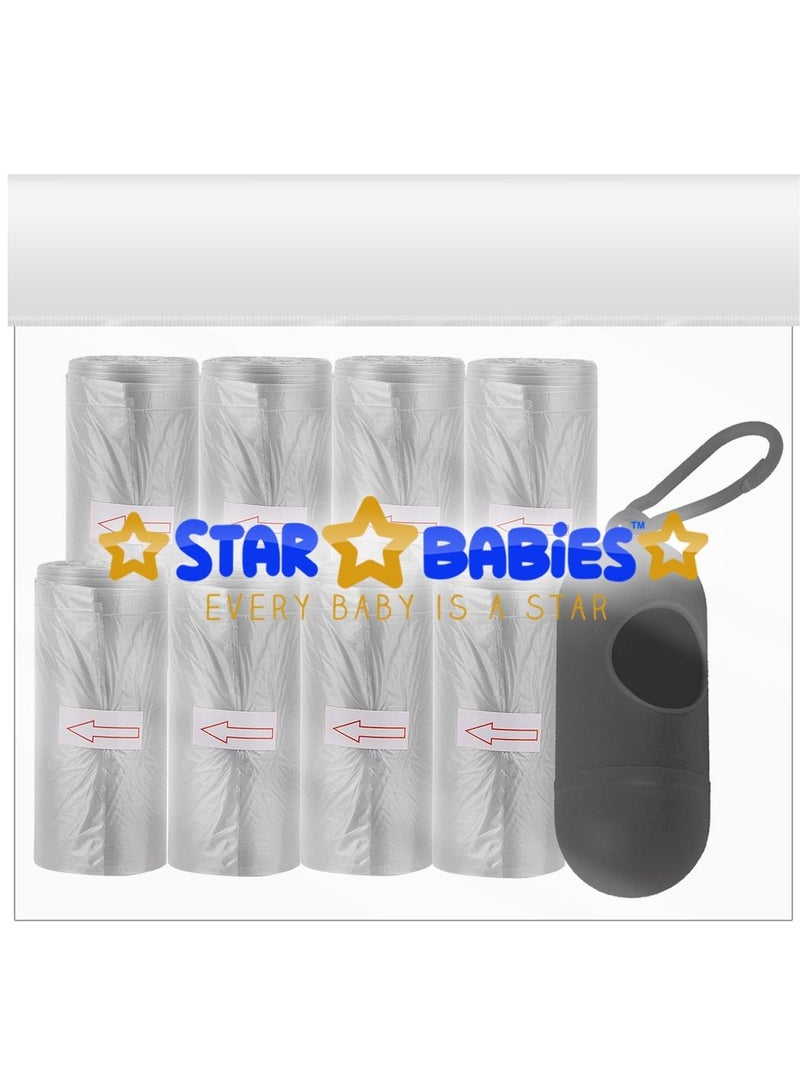 Star Babies Scented Bag Pack of 8 with Dispenser - Grey - Image 2