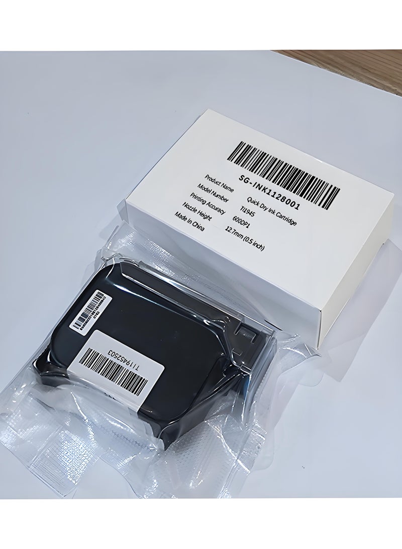 Quick Dry Ink Cartridge Strong Solvent Replacement Handheld Inkjet Printer 0.5 Inches/12.7 mm Generic Unencrypted - Black  - Image 2