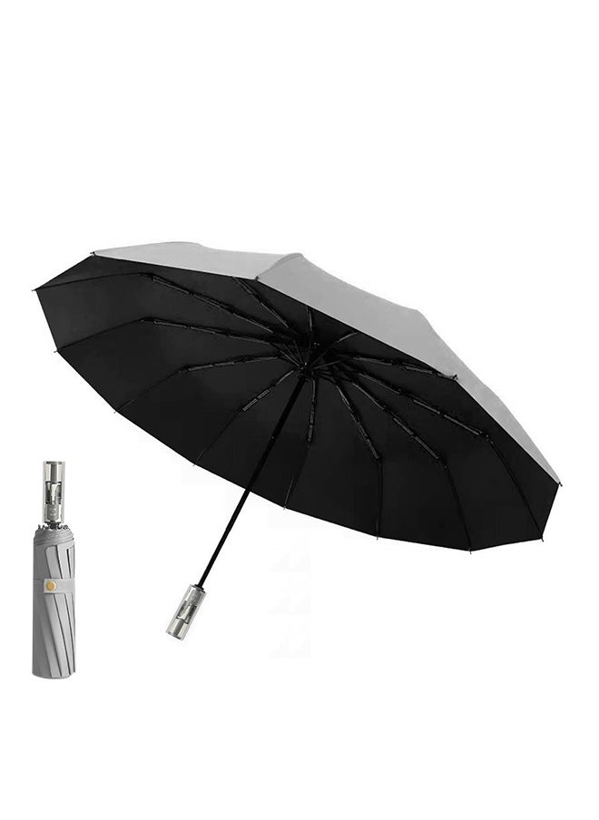 Generic Windproof 24-Rib Automatic Umbrella with UV50+  for Everyday Use  - Image 1