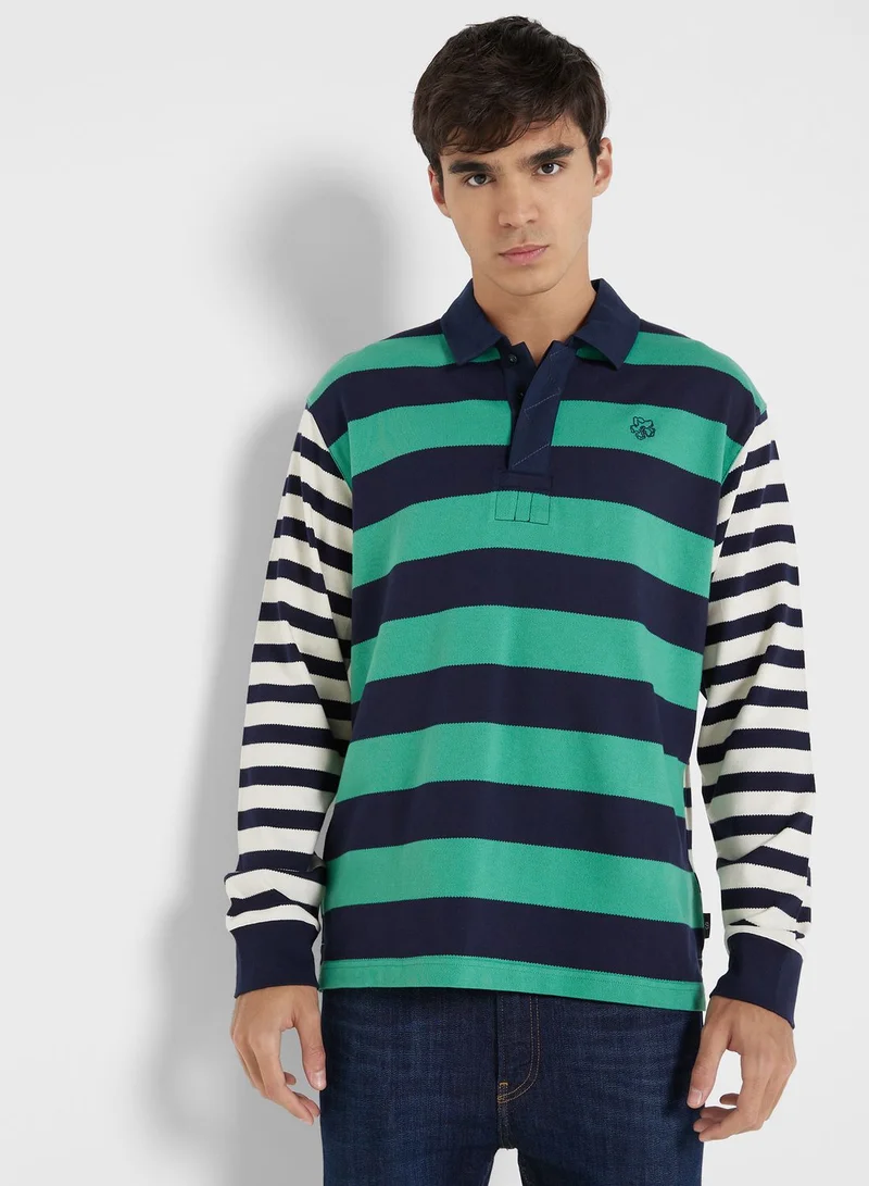 Ted Baker Striped Polo