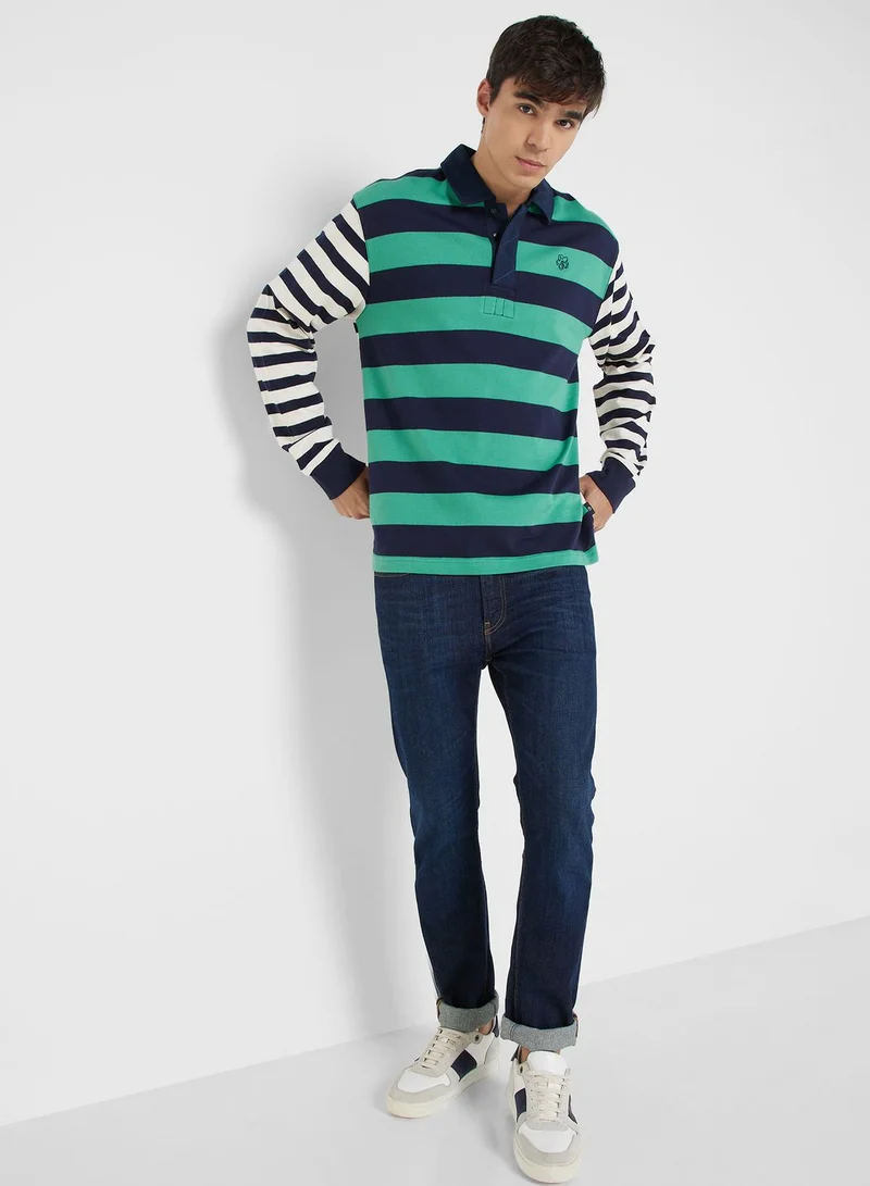 Ted Baker Striped Polo