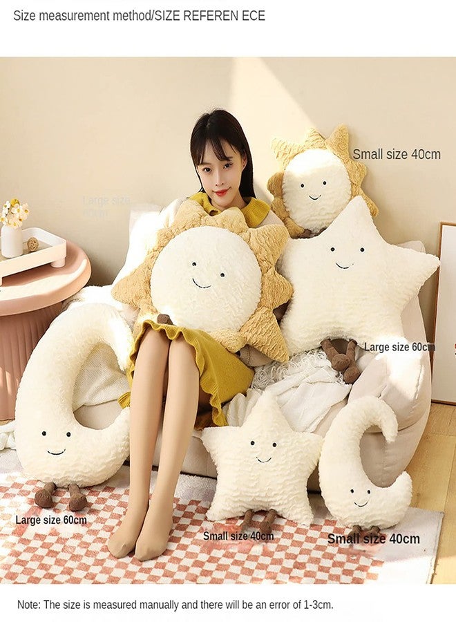 conrtems Moon Star Sun Pillow Sofa Cushion | Decorative Lumbar Support Pillow | Soft Plush Decorative Pillow (15inches, Star) - Image 3