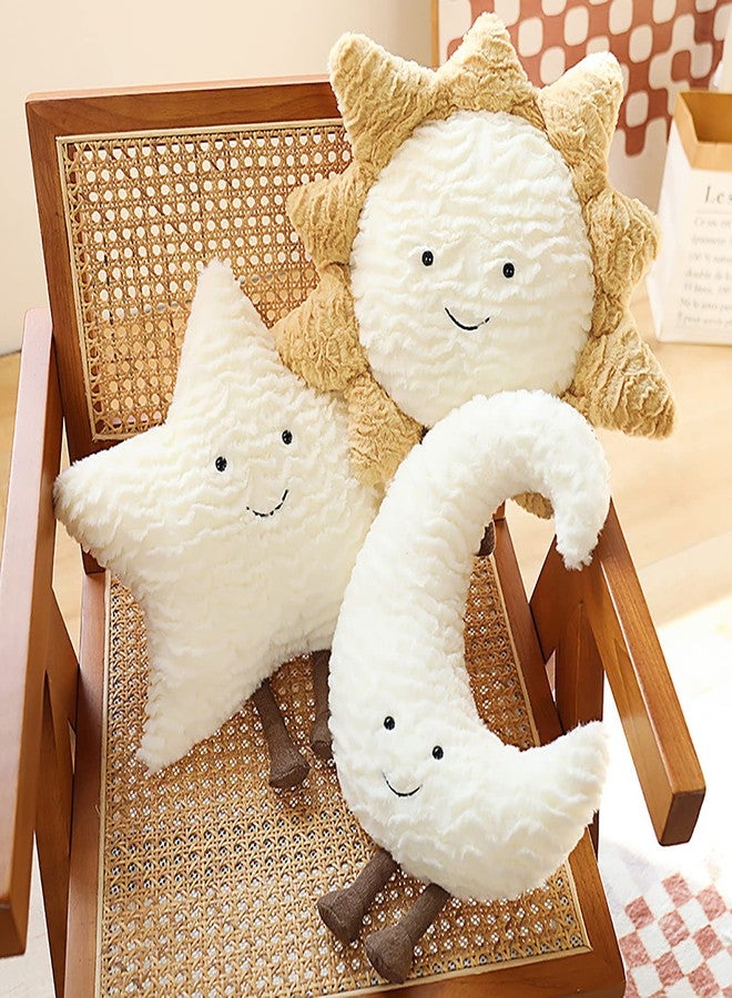 conrtems Moon Star Sun Pillow Sofa Cushion | Decorative Lumbar Support Pillow | Soft Plush Decorative Pillow (15inches, Star) - Image 4
