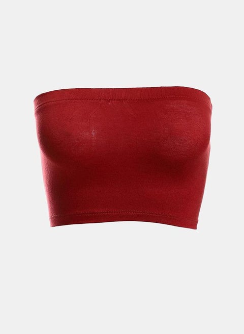 kady Solid Slip On Cotton Cropped Top women