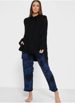 Longline Shirt & Pyjama Set