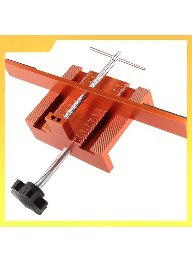 Orange Cabinet Door Installation Template With Support Arm And Clamp - Image 1