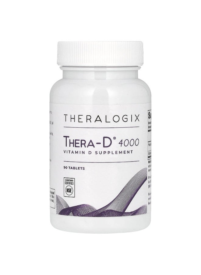 Theralogix Theralogix, Thera-D 4000, 90 Tablets  - Image 1