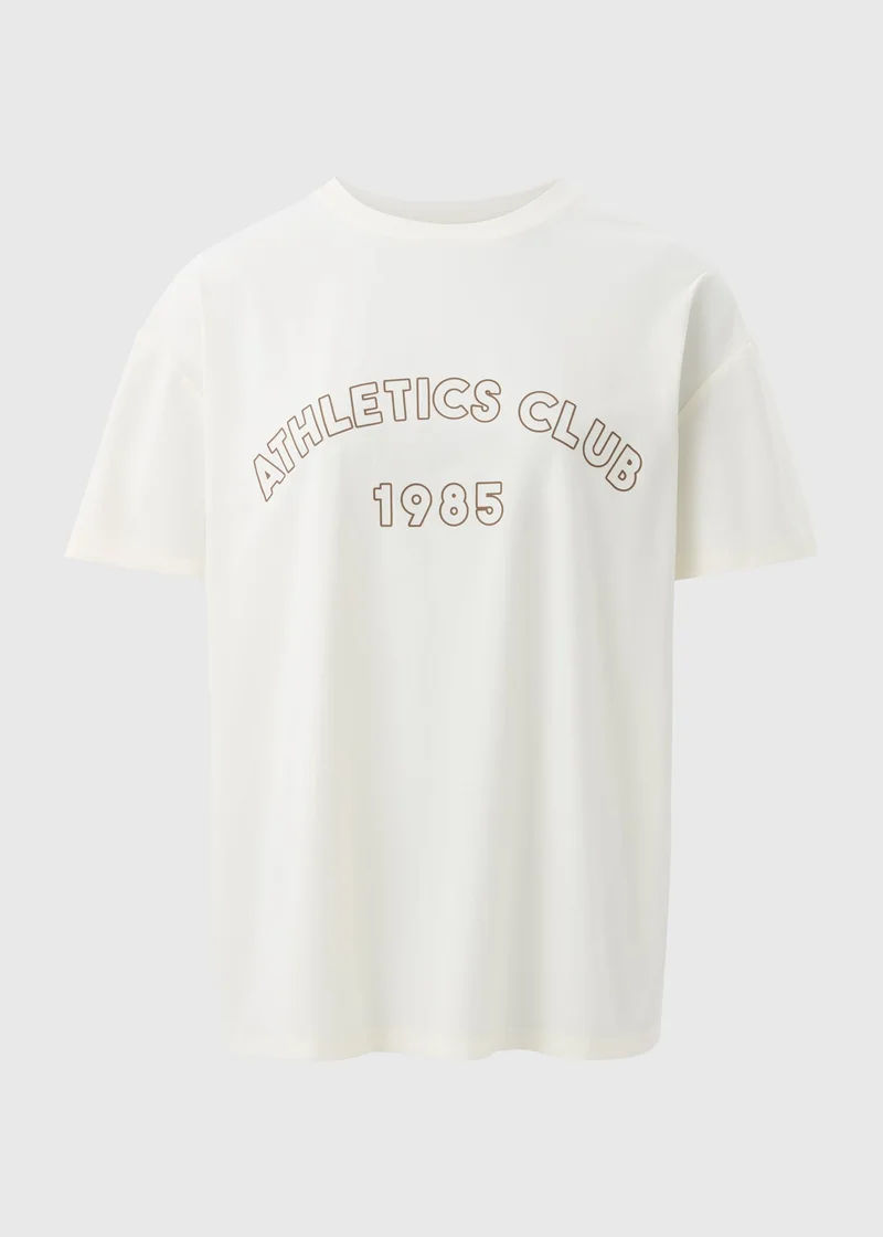 Matalan Souluxe Cream Athletics Club T-Shirt