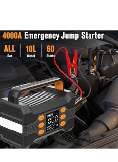 GULFLINK 4000A 150PSI Portable Battery Starter 12V Car Battery Booster Pack Car Emergency Jump Start With Air Compressor  - Image 4