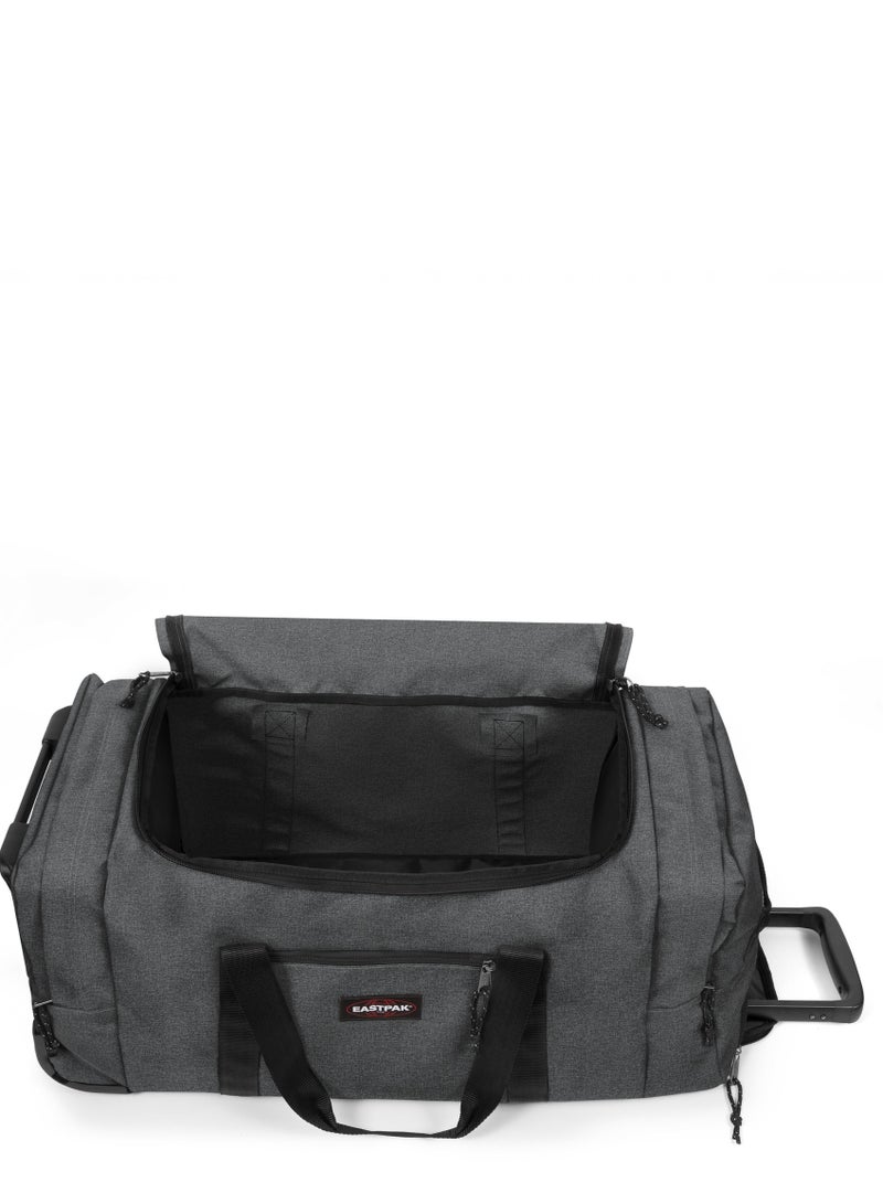 EASTPAK Leatherface S Duffle Trolley Bag Black Denim Small - Image 4