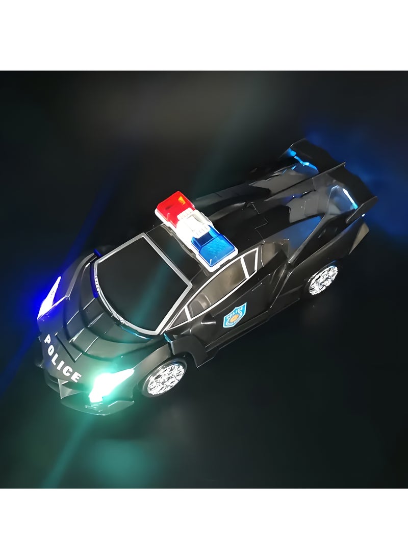 LIXADA Transforming Police Car, with Sound and Light Effects, a Transforming Robot Toy Car is almost every for Man's dream, the best birthday gift, holiday gift, party gift. Batteries not included, Gift for Kids Age 3+  - Image 5