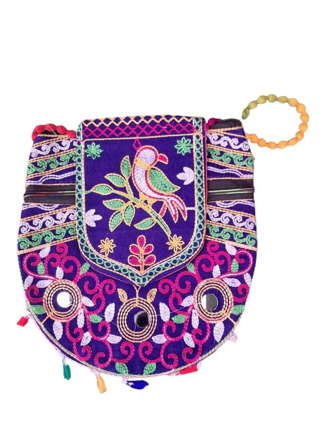 brown leaf Traditional Jaipuri Handmade Embroidery Sling Bags Pouches Annivesary Wedding Party Favor Return Gifts (Pack of 8) - Image 4