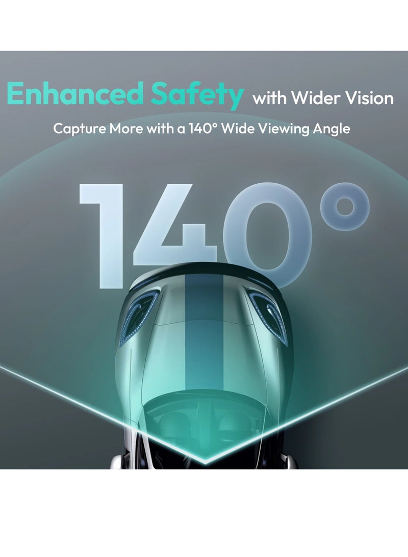Botslab Botslab HK30 Pro 3MP Dash Cam 2K HD Video Car Cam DVR Recorder Parking 140°Wide Viewing Angle On-Dash Video Car Camera Connect To Cellphone Via 2.4GHz Wifi - Image 4