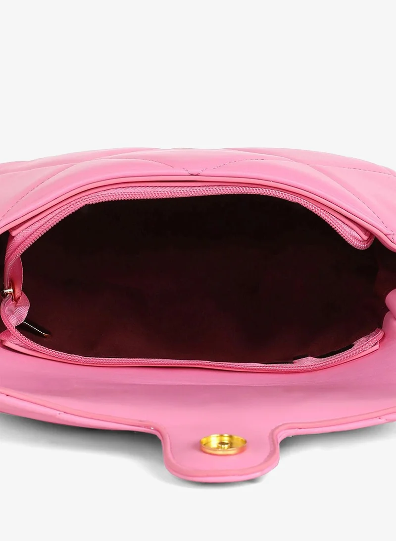 Haute Sauce  The Quilted Butterfly Shoulder Bag - Barbie Pink for Women | Best Price UAE