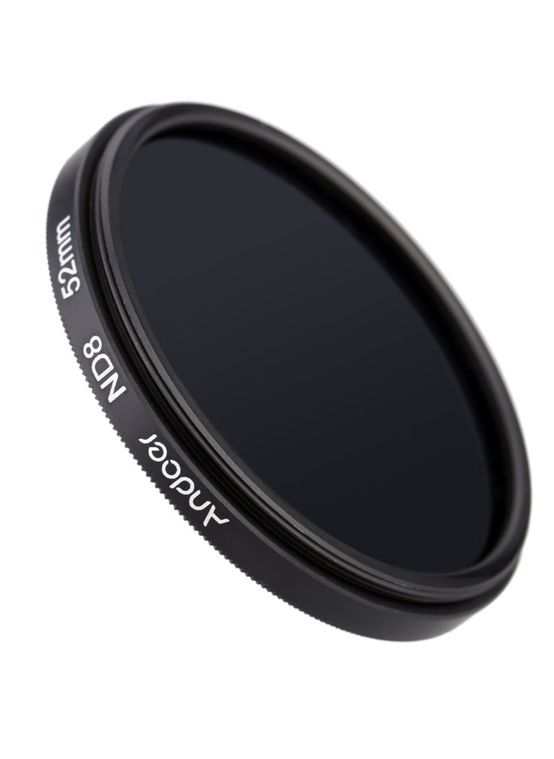 Andoer 52mm UV+CPL+ND8 Circular Filter Kit, Circular Polarizer Filter ND8 Neutral Density Filter with Bag, for Nikon Canon Pentax Sony DSLR Camera