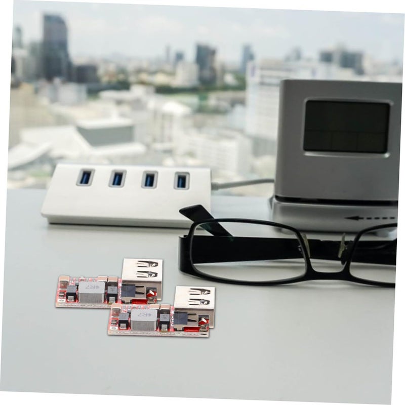 5 قطع - منظم جهد DC-DC أوتوماتيكي - وحدة شاحن سيارة USB - حماية من عكس القطبية - Image 5