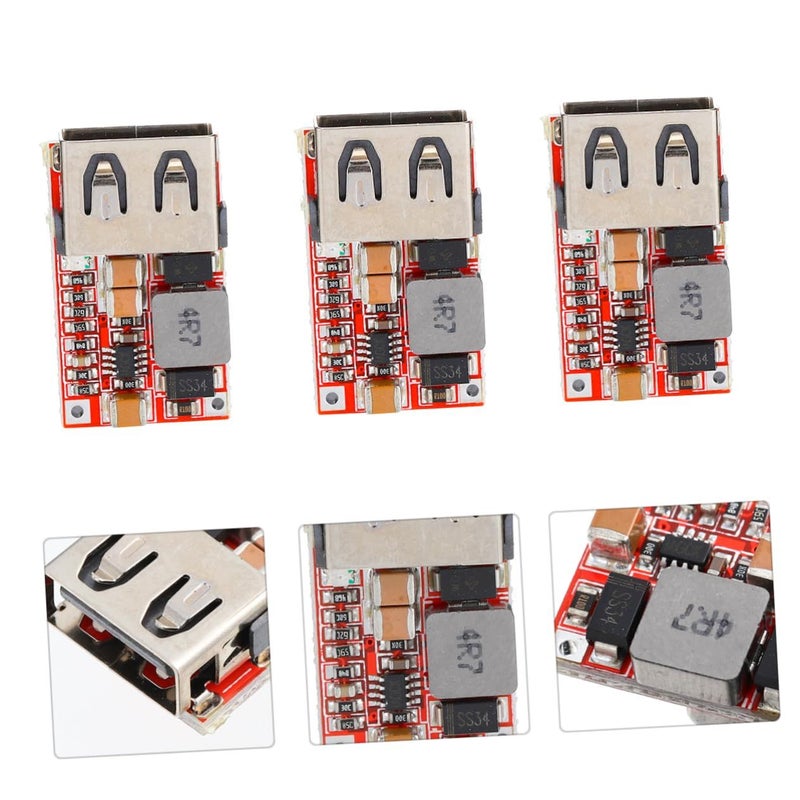 5 قطع - منظم جهد DC-DC أوتوماتيكي - وحدة شاحن سيارة USB - حماية من عكس القطبية - Image 2