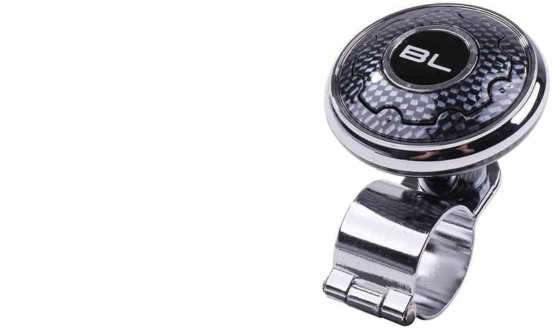 Ostin Universal Steering Wheel Ball Handle Knob Booster Power Spinner Auxiliary Handle Control for Car, Automotive Interior, Riloer Car Steering Wheel... (BL- Chex) - Image 2