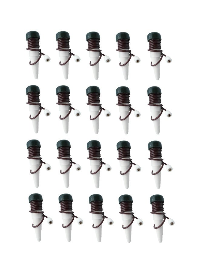INNOLIFE (20-Pack) Automatic Plant Watering System Devices, Slow Release Ceramic Material Feeder for Vacation Plant Self Watering Kit for Outdoor & Indoor Use - Image 1