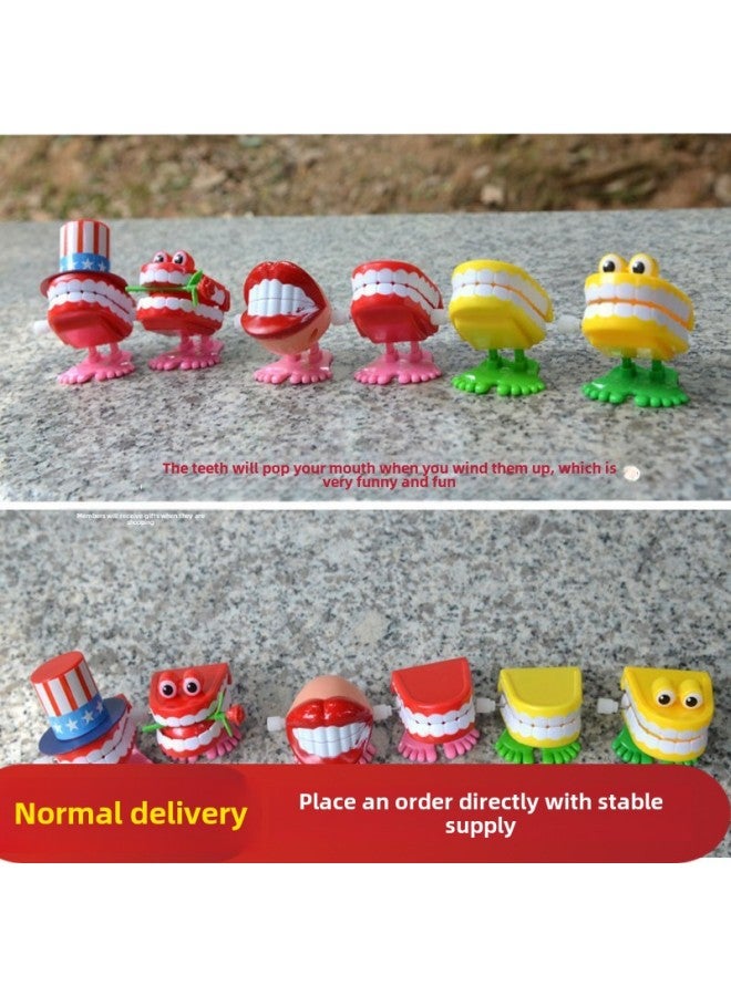 Chain With Eyes Jumping Teeth Gift Oral Jewelry Toy Teeth Dental Small Gift-Color:Teeth With Top Hat - Image 2