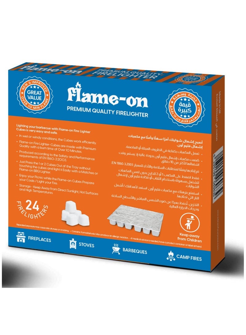 فلايم-أون مكعبات إشعال النار 24 قطعة - Image 2