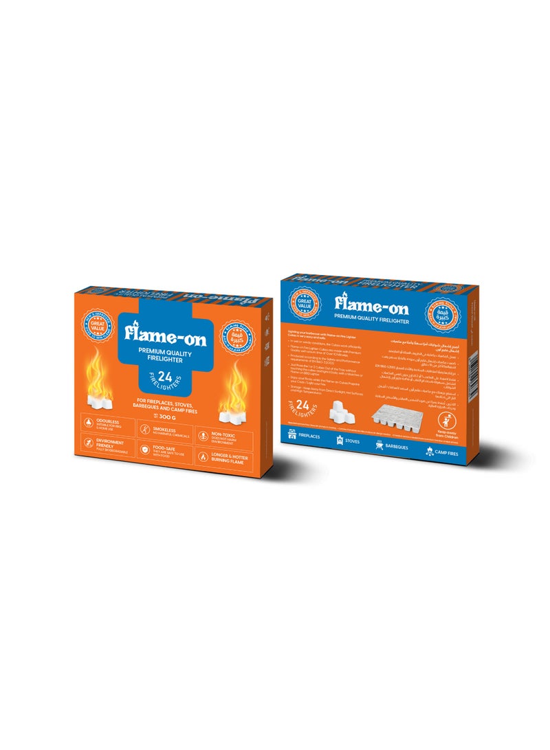 فلايم-أون مكعبات إشعال النار 24 قطعة - Image 3