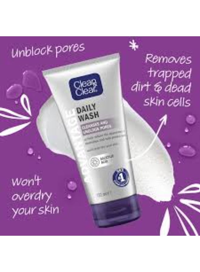 Clean & Clear Advantage Daily Wash 150ml - Image 3