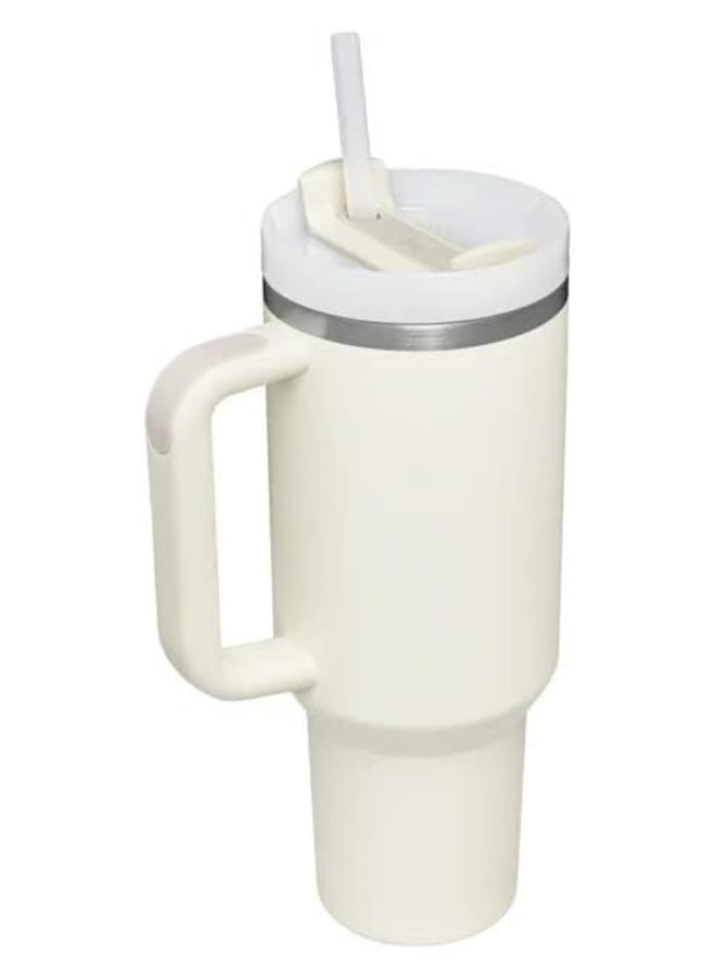 Twisoo Stanley Quencher H2.0 FlowState Tumbler – 40oz 304 Stainless Steel Vacuum Insulated Cup with Handle, Reusable Straw & Leak-Resistant Lid – Double Wall Travel Mug for Hot & Cold Drinks - Image 2