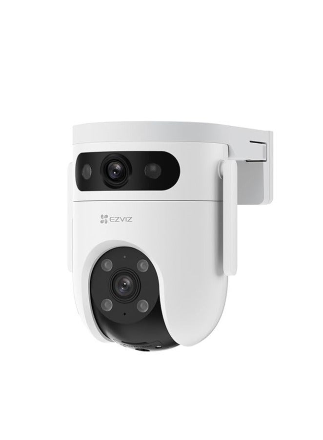 Camera 3K Dual Lens Camera with Wide Top Lens Top Lens for Zoom and Tilt Auto Rotation to Track Person Detection from Top Lens Recording Lock 8x Zoom Color Night Vision Two Way Talk 64GB Memory Card H.265 Technology Fall Leaf and Insect Reduction Alerts - Image 2
