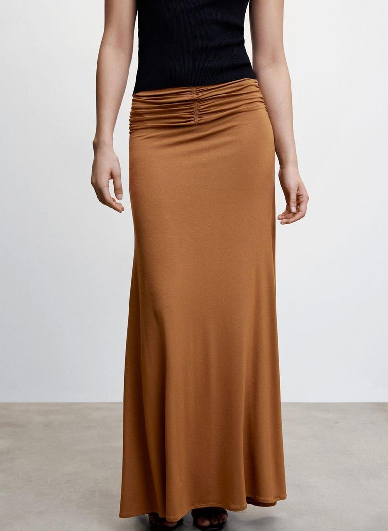 MANGO - Ruched Waist Skirt - Image 1