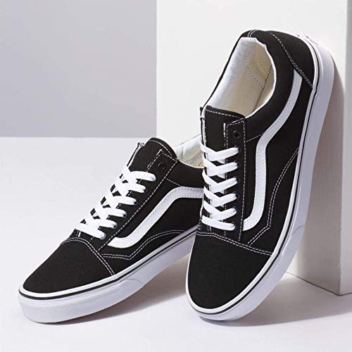 Vans Old Skool Unisex Sneakers, Black/White, 8 US Women/6.5 US Men - Image 2