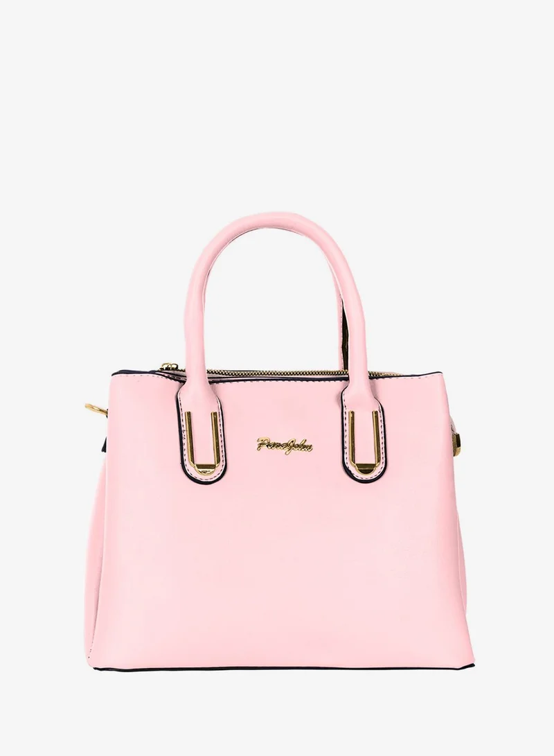 بارا جون حقيبة يد نسائية Para John – شنطة جلد صناعي بتصميم أنيق مع مقبض علوي وحزام قابل للفصل