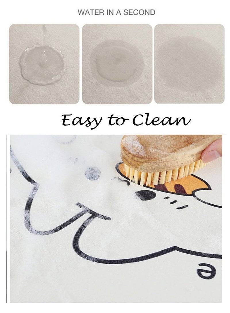 XiuWoo 30x40cm Boho Style Absorbent and Water-Controlled Placemat, Coffee Maker Mat for Countertops Fit Under Coffee Maker Machine, Fast Water Absorption, No Slip, Hide Stains, Easy to Clean, Dish Drying Mat, Super Absorbent Dish Draining Mat, Heat Insulation Mat for Kitchen - Image 4