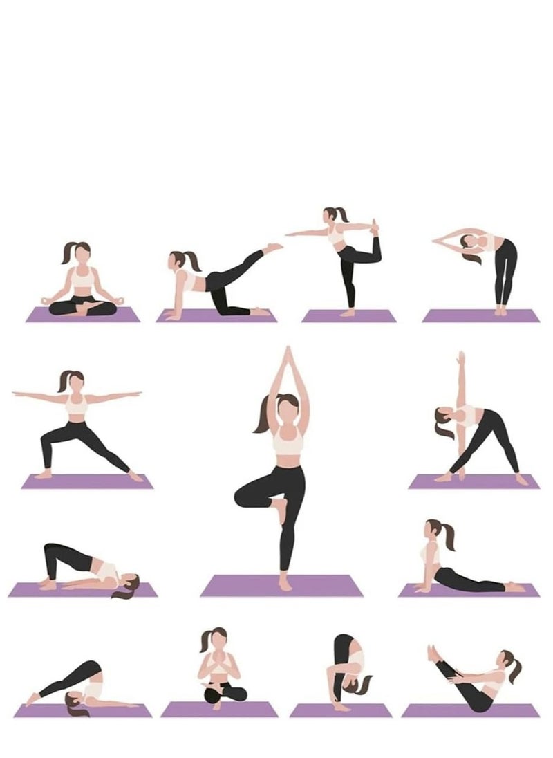 Plan A 3mm Thick Non Slip Rubber Mat Ideal for Home Workout and Gyms, Eco-Friendly EVA Yoga Mat for Yoga, Pilates, Fitness with Carrying Strap  - Image 5