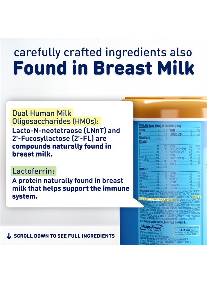 Enfamil تركيبة إنسباير أوبتيموم للأطفال، مع اللاكتوفيرين الداعم للمناعة، أقرب تركيبة لحليب الأم، DHA لبناء الدماغ، بروبيوتيك مزدوج، مسحوق تركيبة الأطفال، حليب الأطفال، 20.5 أونصة، عبوة من 4 - Image 3