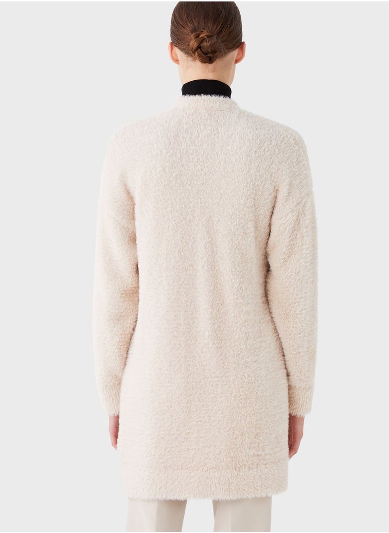 LC WAIKIKI - Shawl Neck Fur Detail Cardigan - Image 1