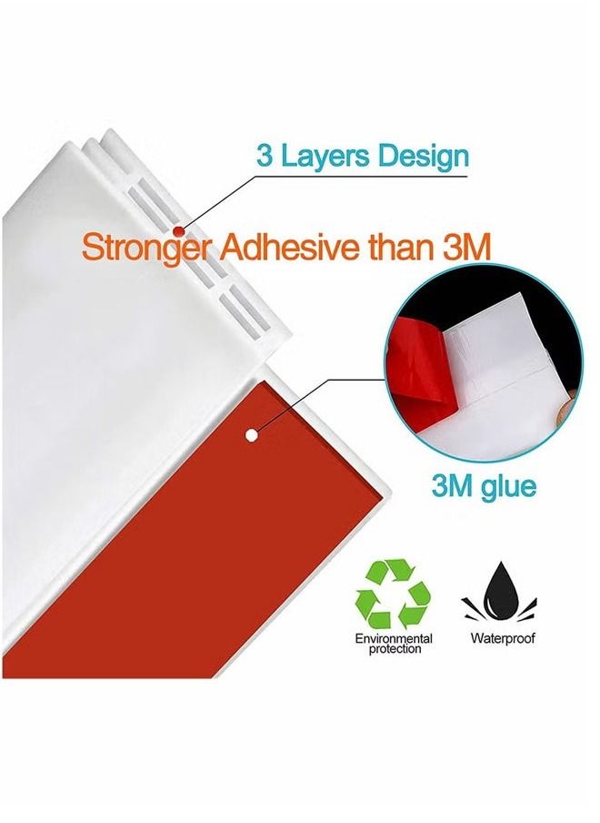 Generic 2 Roll Adhesive Under Door Sweep Weather Stripping Soundproof Rubber Bottom Seal with Wider Strong for Interior Exterior Doors Guard Against Drafts Dust Noise Animals Cockroach Insects 1M Every Roll  - Image 4