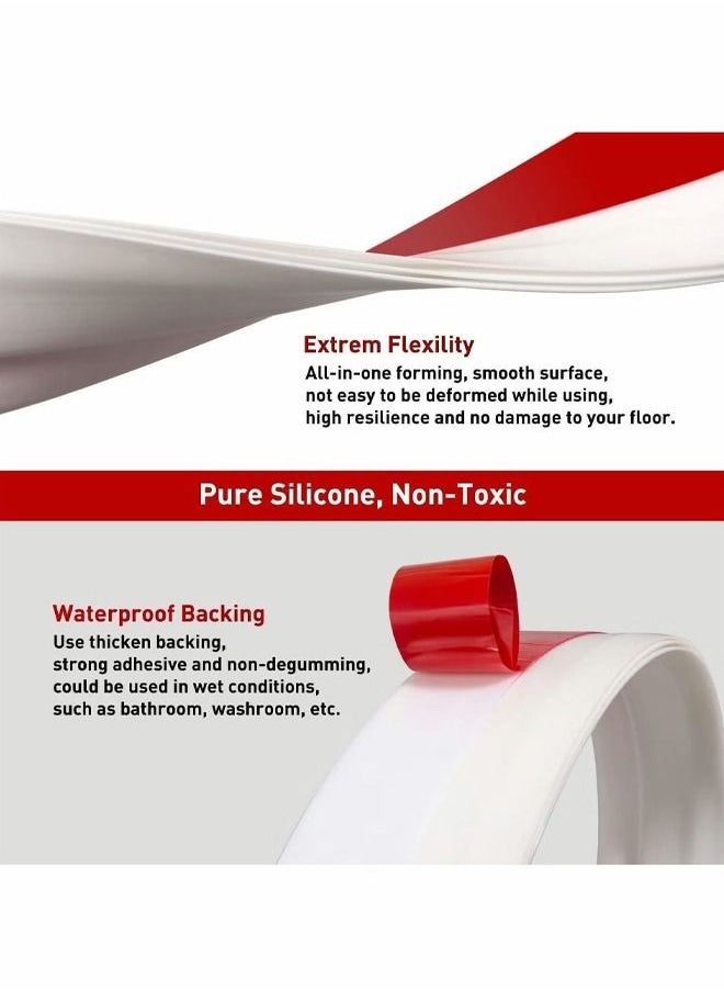 Generic 2 Roll Adhesive Under Door Sweep Weather Stripping Soundproof Rubber Bottom Seal with Wider Strong for Interior Exterior Doors Guard Against Drafts Dust Noise Animals Cockroach Insects 1M Every Roll  - Image 2