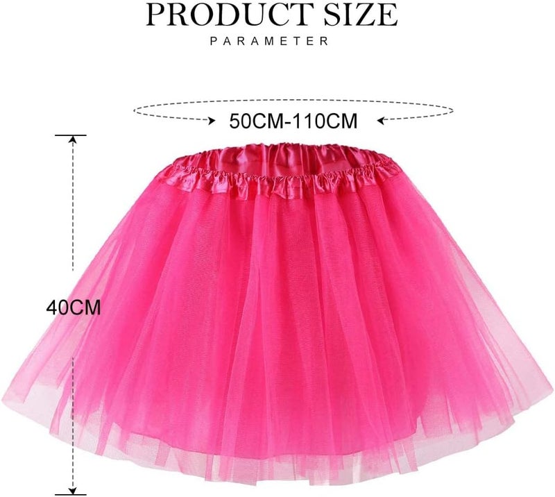 REETAN Christmas Tulle Tutu Skirt Ballet Layered Dance Skirt for Women - Image 3