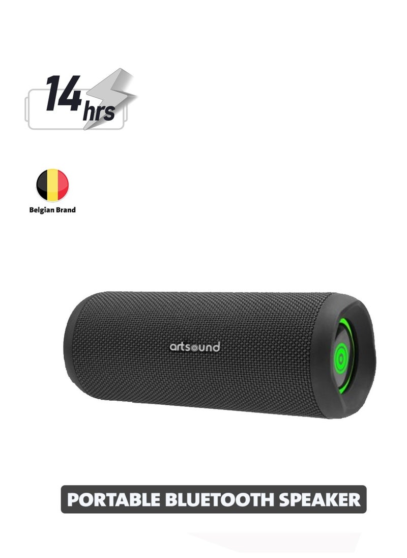 ART SOUND Waterproof Portable Bluetooth Speaker Powerful Sound and Deep Bass 14h Play Time Safe USB-C Charging Protection Medium  - Image 1