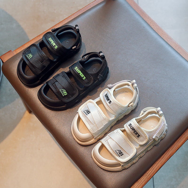 Children'S Sports Sandals 2025 Children'S Baotou Beach Shoes Soft Sole Fashion Girls Baby Middle And Big Children - Image 2