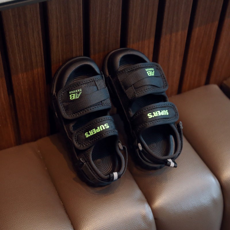 Children'S Sports Sandals 2025 Children'S Baotou Beach Shoes Soft Sole Fashion Girls Baby Middle And Big Children - Image 4