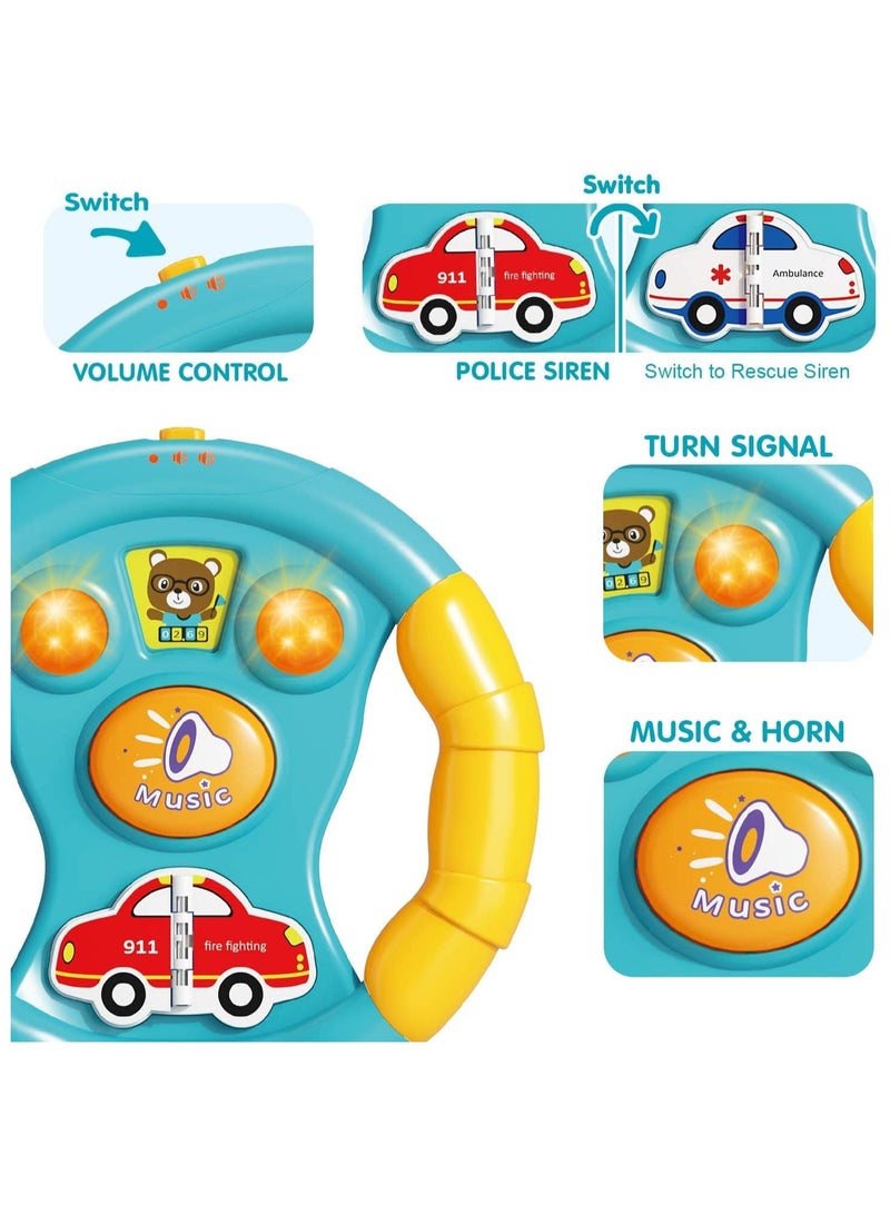 Baby Toy Keys with Steering Wheel Toy - Toy Key for Toddler and Infant and Kids Steering Wheel - Play Keys Toys - Baby Musical Light Up Toys for Babies 18 Months  - Image 2