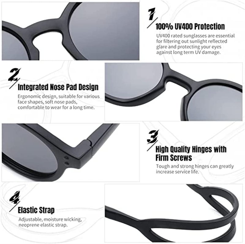 نظارات شمسية للأطفال مع حزام قابل للتعديل - Image 2