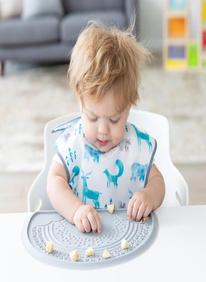 Bumkins Bibs for Girl or Boy, SuperBib Baby and Toddler for 6-24 Months, Essential Must Have for Eating, Feeding, Baby Led Weaning Supplies, Mess Saving Catch Food, 3-pk Outdoors and Wildlife - Image 3